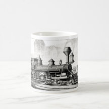 Antique American Locomotive Steam Engine Mug