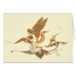 Antique Angel Print Greeting Card