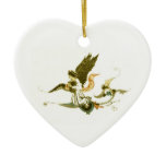 Antique Angel Print Christmas Decoration