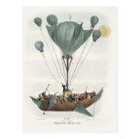 Antique Balloon Air Ship Postcard