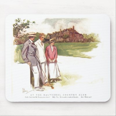 Antique Baltusrol Country Club Cartoon by MillburnSH_Hist_Soc
