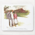 Antique Baltusrol Country Club Cartoon mousepads