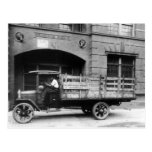 Antique Beer Truck, 1920s Postcard