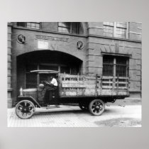 Antique Beer Truck, 1920s Poster