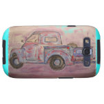 antique blue patina truck galaxy SIII cover