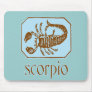 Antique Blue Scorpio Mouse Pads