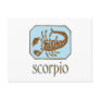 Antique Blue Scorpio Postcard