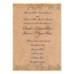 Antique Border Parchment Wedding Invitation