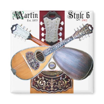 Antique Bowlback Mandolin Magnets by geargems