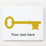 Antique Brass Key Mousepads