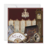 ANTIQUE Bridal Shower Invitation with Hope Chest