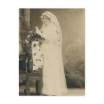 Antique bride post card