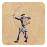 Antique British Costume 15th Century Bowman Stickers