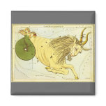 Antique Capricorn, the Goat, Signs of the Zodiac Refrigerator Magnets