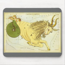 Antique Capricorn, the Goat, Signs of the Zodiac Mousepad