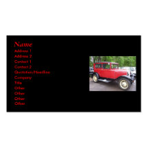 Antique Car Business Cards