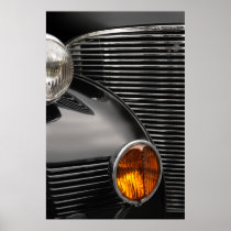 antique car grill abstract