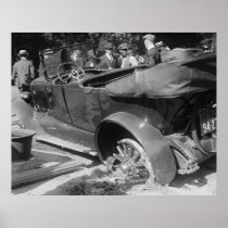 Antique Car Wreck, 1918 Posters