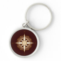 Antique Compass Keychain