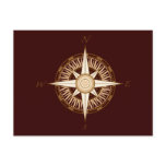 Antique Compass Post Card