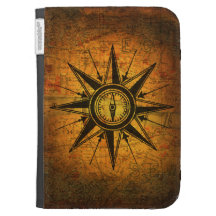 Antique Compass Rose Cases For Kindle