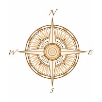 Antique Compass Woman's Dark T-shirt