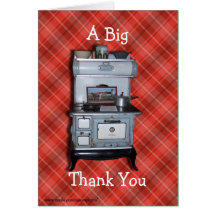 Antique Cookstove Thanks -customise any occasion Card