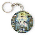 Antique Craft Freemasonry Masonic Hazen Key Chains