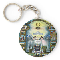Antique Craft Freemasonry Masonic Hazen Key Chains