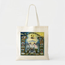 Antique Craft Freemasonry Masonic Hazen Tote Bag