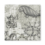 Antique Cryptozoology Magnet