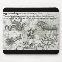Antique Cryptozoology Mousepad