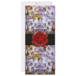 ANTIQUE DAMASK RED WAX SEAL MONOGRAM,purple