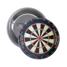 antique dart pinback button