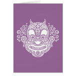 Antique Devil Clown Greeting Card