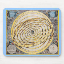 Antique Earth Celestial Map Mousepads