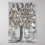Antique Family Tree Insert Your Own Names & Photos