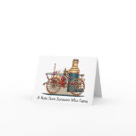 Antique Fire Truck Steam Pumper Note Card