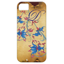 ANTIQUE FLORENTINE FLORAL MOTIFS MONOGRAM