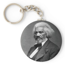 Antique Frederick Douglass Portrait Keychain