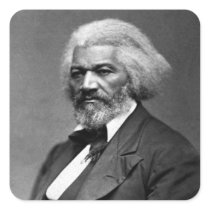 Antique Frederick Douglass Portrait Square Stickers