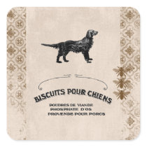 Antique French Dog Biscuit Ephemera Sticker