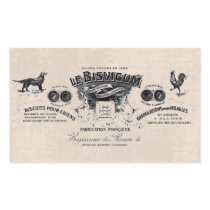 Antique French Dog Biscuit Ephemera Sticker