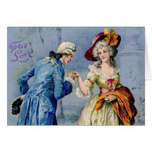 Antique French True Love Valentine Card