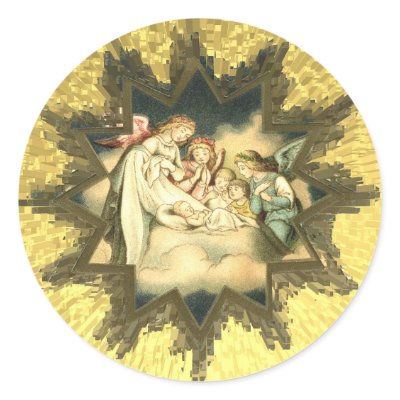 Antique German Angels Stickers by lkranieri