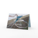 antique Girl's Bicycle- customise cards