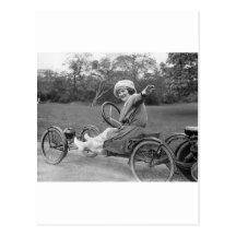 Antique Go Cart, early 1900s Post Card