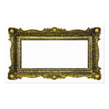 Antique Gold Picture Frame Business Cards