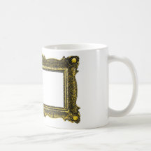 Antique Gold Picture Frame Mugs