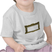 Antique Gold Picture Frame Tee Shirts